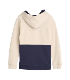 Jongens T-shirt met lange mouwen, capuchon en logo