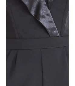 Jumpsuit “Satin Collar Scuba Jumpsuit”