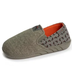 Junior Motorfiets Comfort Slippers Khaki gevlekt