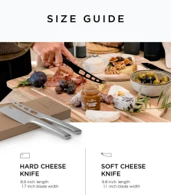 Kaasmessenset roestvrij staal 'Nedskæring'