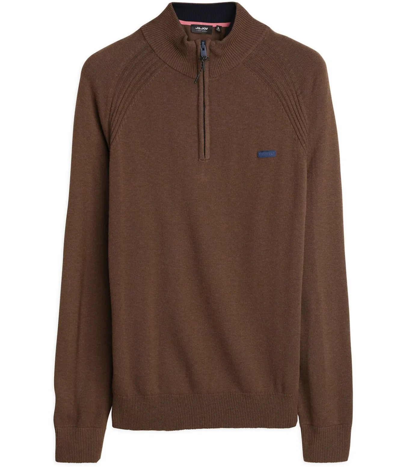 Kaki herentrui met ritskraag