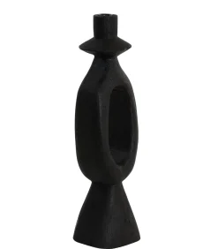 Kandelaar Django - Zwart - 14x14x50cm