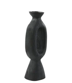 Kandelaar Django - Zwart - 14x12x45cm