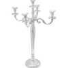 Kandelaar Zilver 39 x 39 x 60 cm Aluminium