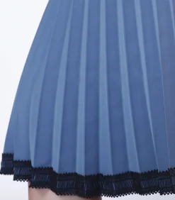 Kanten geplooide rok