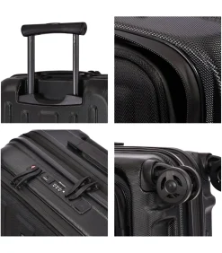 Kapstadt Premium Edition Handbagage Koffer 4 Wielen Zwart