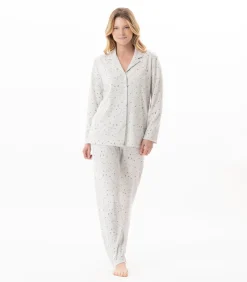 Katoenen pyjama met knopen LUNA 106