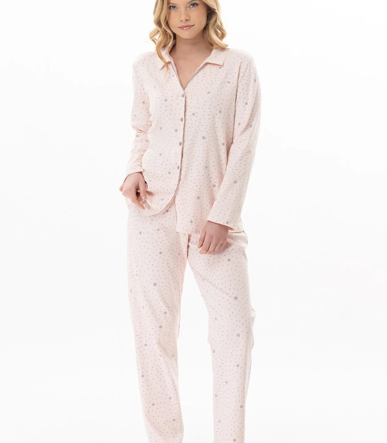 Katoenen pyjama met knopen COSY 106