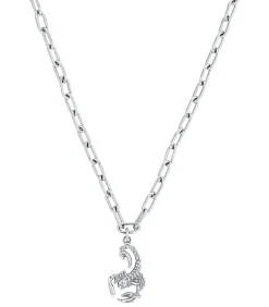 Ketting met hanger voor mannen en vrouwen, unisex, roestvrij staal | schorpioen