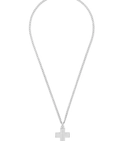 Ketting met hanger voor mannen, kruis van roestvrij staal