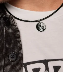 Ketting met hanger voor mannen en vrouwen, unisex, roestvrij staal | schorpioen