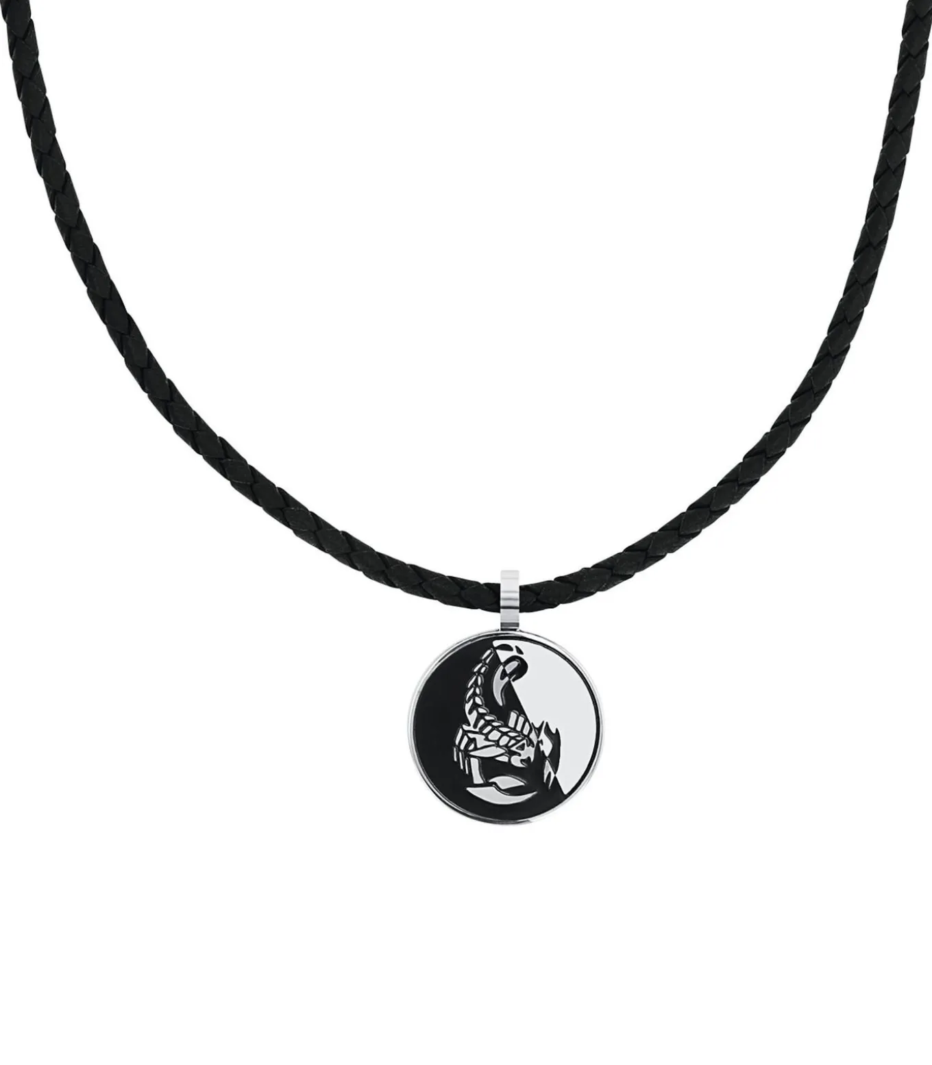 Ketting met hanger voor mannen en vrouwen, unisex, roestvrij staal | schorpioen