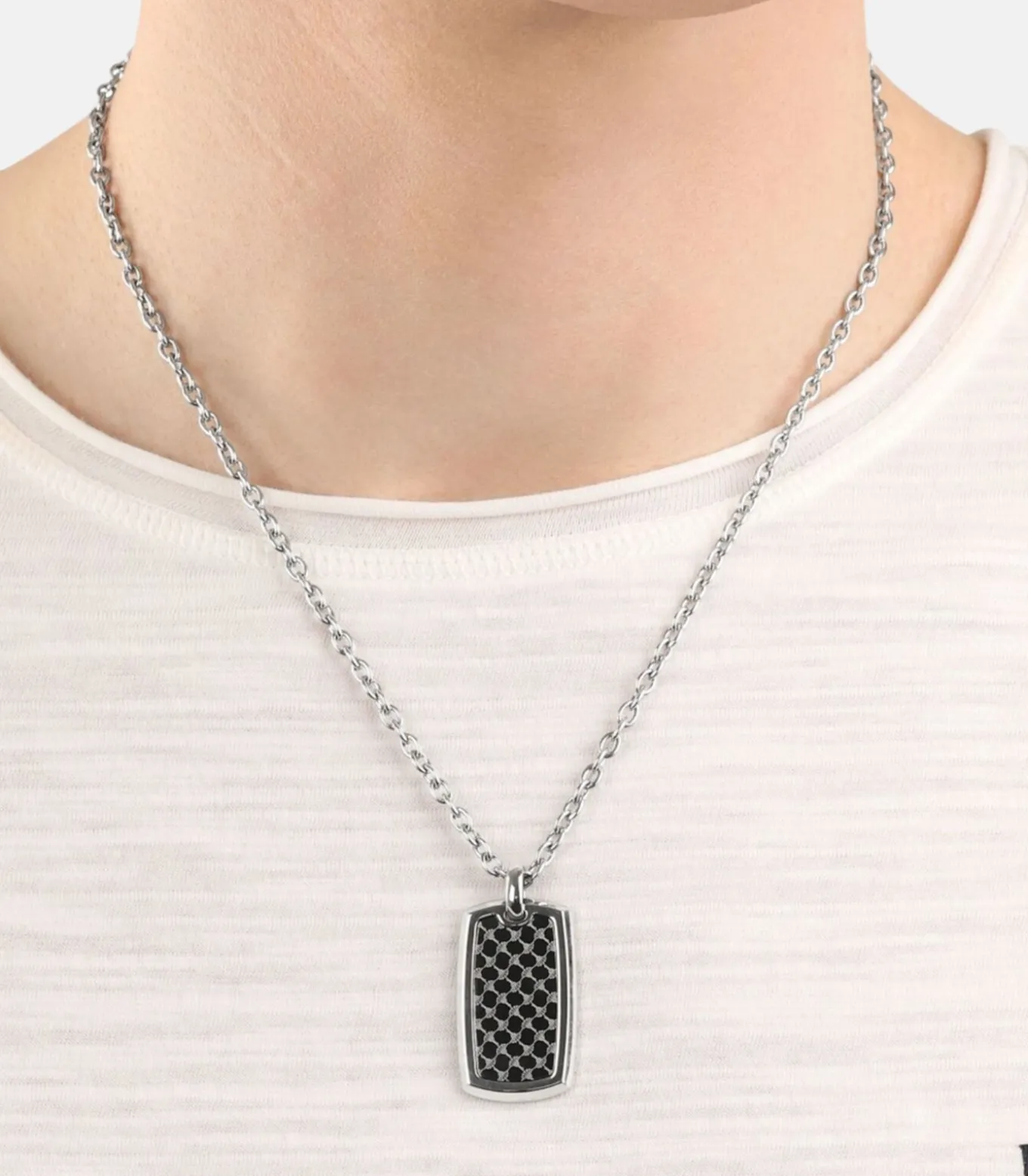 Ketting met hanger voor mannen, roestvrij staal