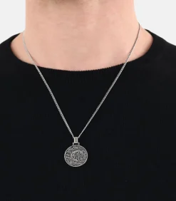 Ketting met hanger voor mannen, roestvrij staal