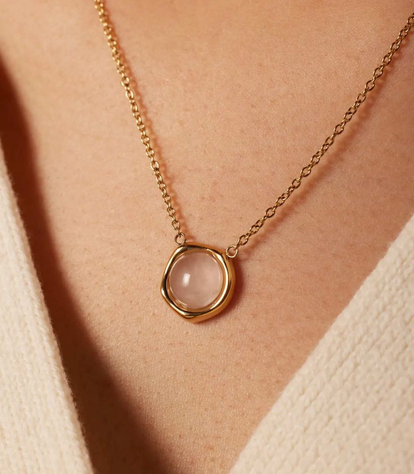 Ketting Staal 47 cm - Goudkleurig