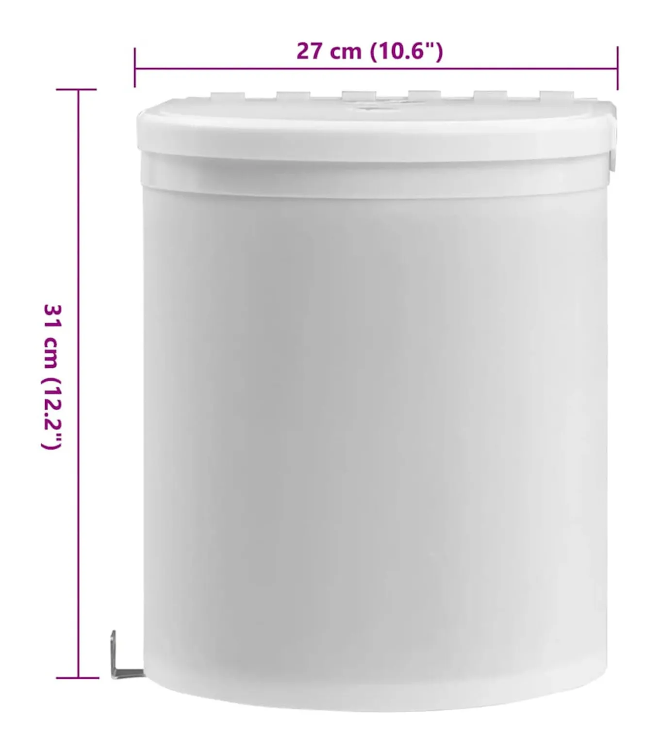 Keukenvuilnisbak ingebouwd 12 L kunststof