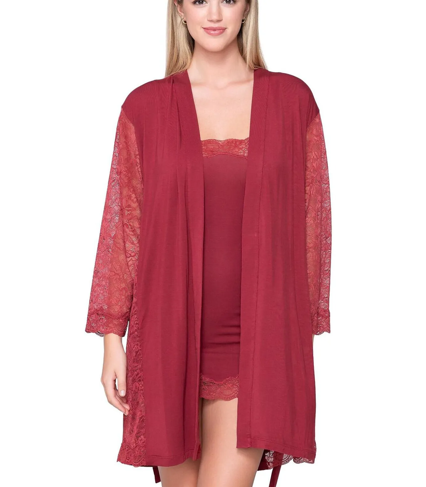 Kimono met lange mouwen MICRO TOUCH LACE