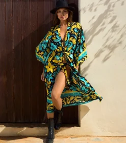 Kimono Robe Frangipani - Tealsun