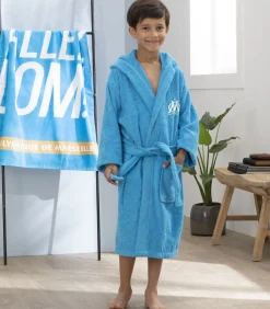 Kinderbadjas met kap 100% katoen, ALLEZ