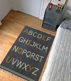 Kindtapijt in alfabet katoen