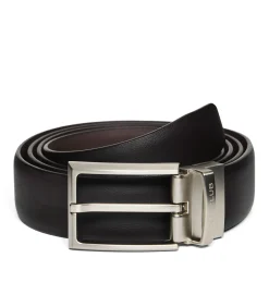 Klassieke omkeerbare riem ‘Tyler’ in zwart en bruin met Polo Club-detail