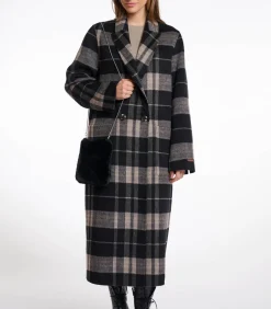 Kleine schoudertas van imitatiebont Zwart OS