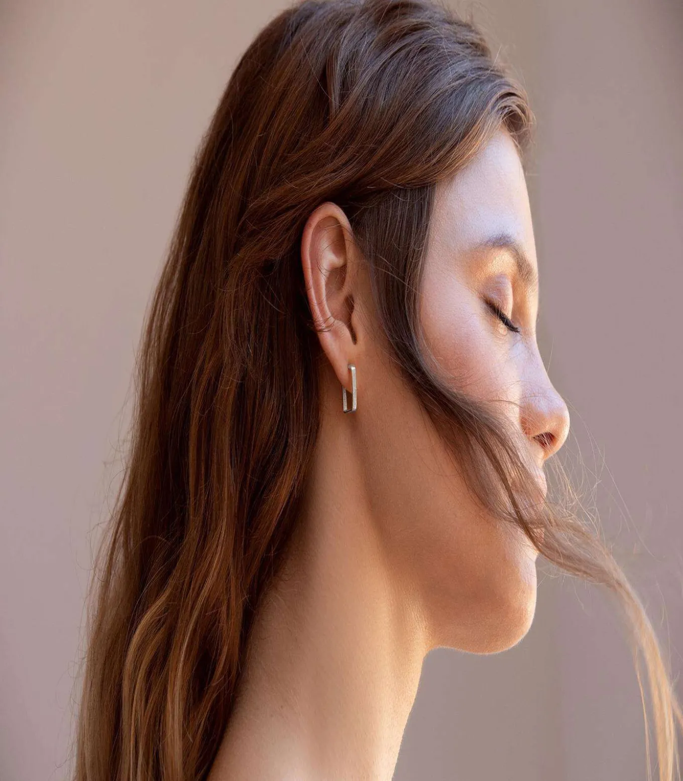 Kleine zilveren oorbellen Lignis fijn