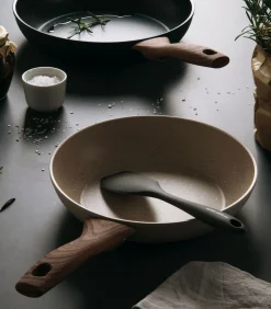 Koekenpan Rock 'n' Rose - Creme - ø 28 cm - standaard anti-aanbaklaag