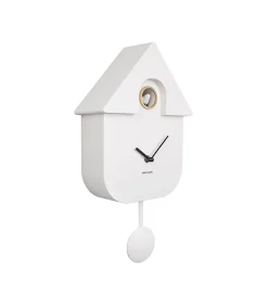 Koekoeksklok Modern Cuckoo ABS - Wit - 41x8,5x21,5cm