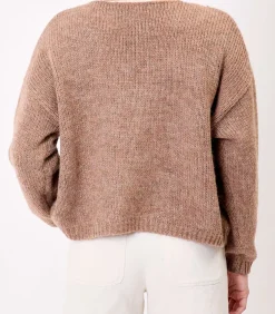 Korte effen gebreide vest APPACHE