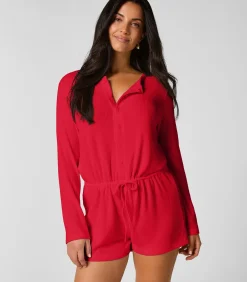 Korte geribde jersey onesie