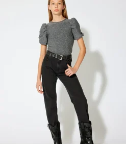 Korte mouw Ronde kraag Blouse