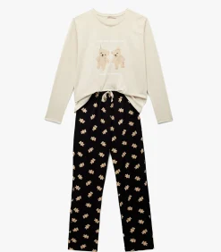 Koton Bear Printed Pajama Set