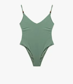 Koton Deep V-Neck Swimsuit