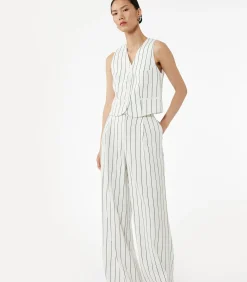 Koton Striped Crop Vest