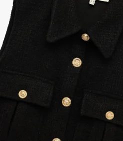 Koton Tweed Crop Vest