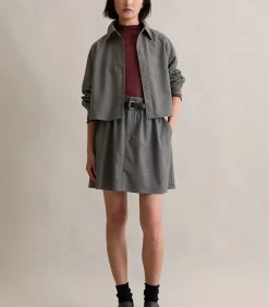 Krijtstreep blouse A-vorm