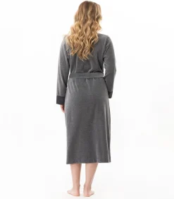 Kruislingse badjas van fluweel ESSENTIEL H67A