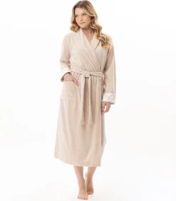 Kruislingse badjas van fluweel ESSENTIEL H67A
