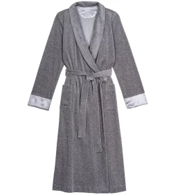 Kruislingse badjas van fluweel ESSENTIEL H67A