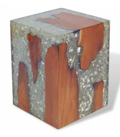 Kruk massief teakhout en hars