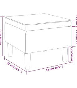 Kruk met houten poten stof crèmekleurig