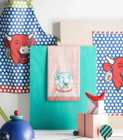 LA VACHE QUI RIT - Tafellinnen Theedoek