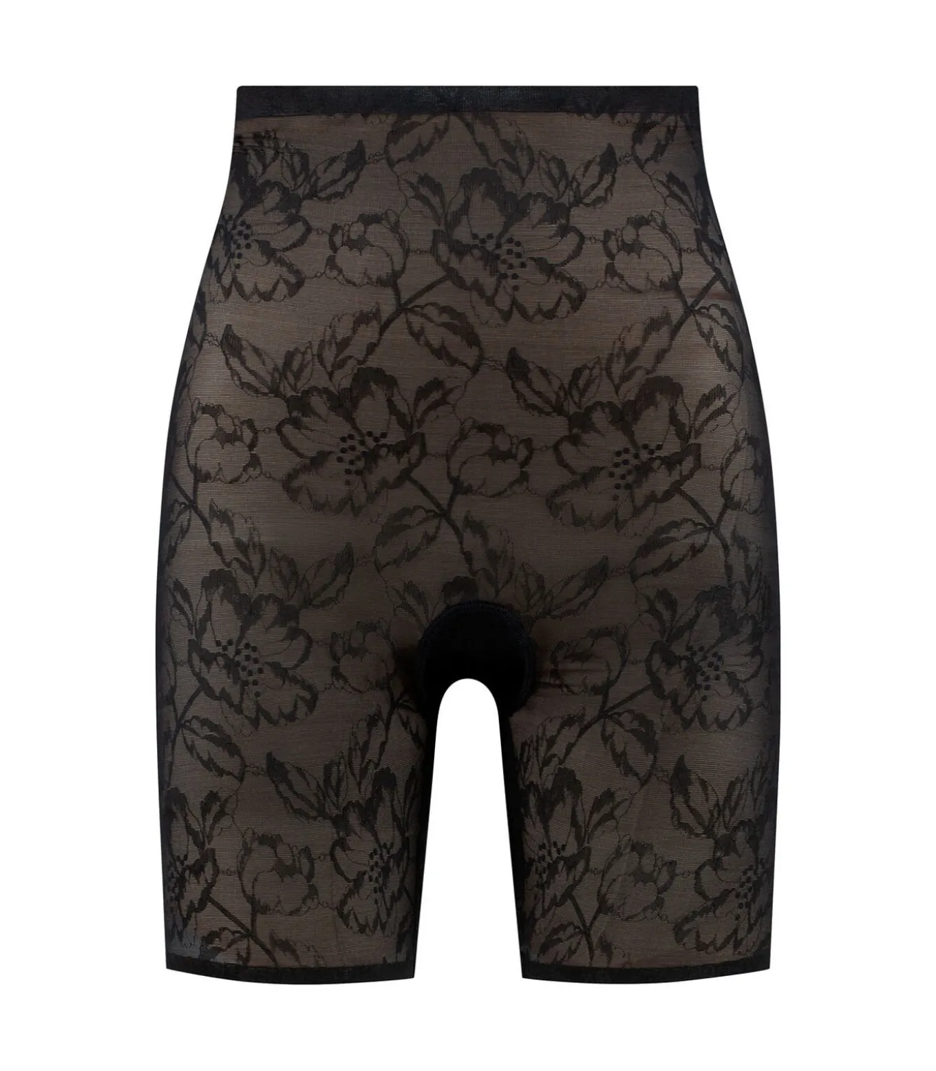 Lacy Short Met Hoge Taille | Zwart S