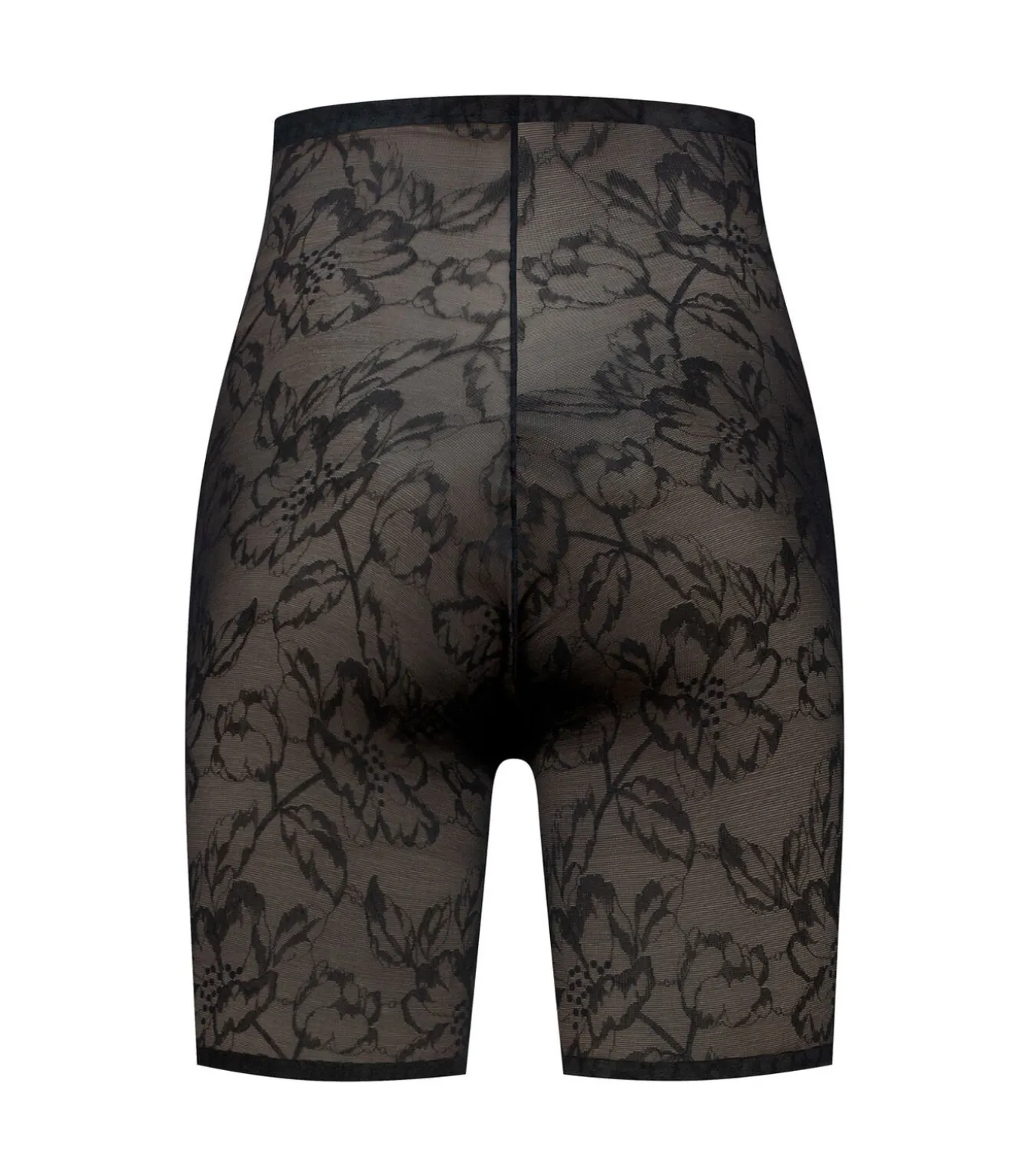 Lacy Short Met Hoge Taille | Zwart S