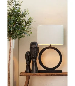 Lampenkap ovaal Saverna - Eiwit - 45x21x32cm