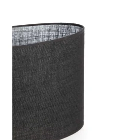 Lampenkap ovaal Sendai - Zwart - 30x15x25cm