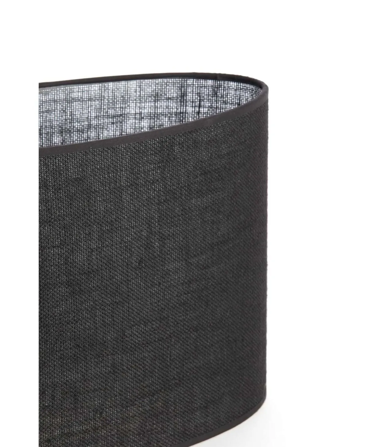 Lampenkap ovaal Sendai - Zwart - 30x15x25cm