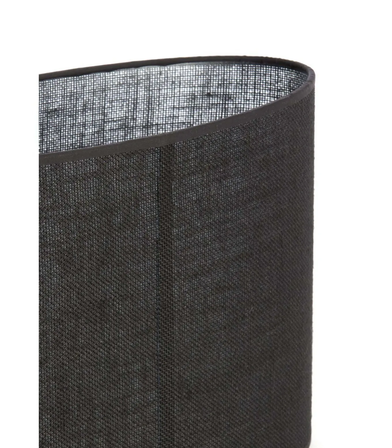 Lampenkap ovaal Sendai - Zwart - 30x15x25cm