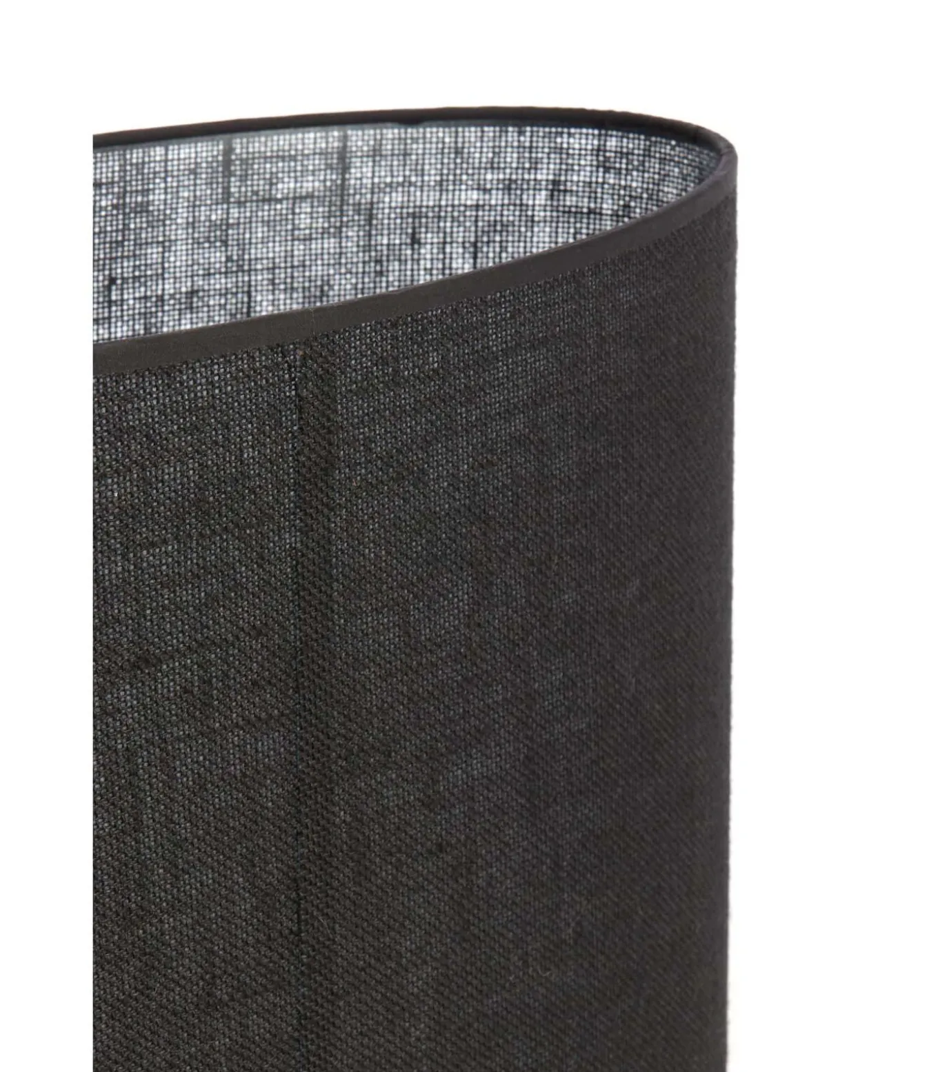 Lampenkap ovaal Sendai - Zwart - 38x17.5x28cm